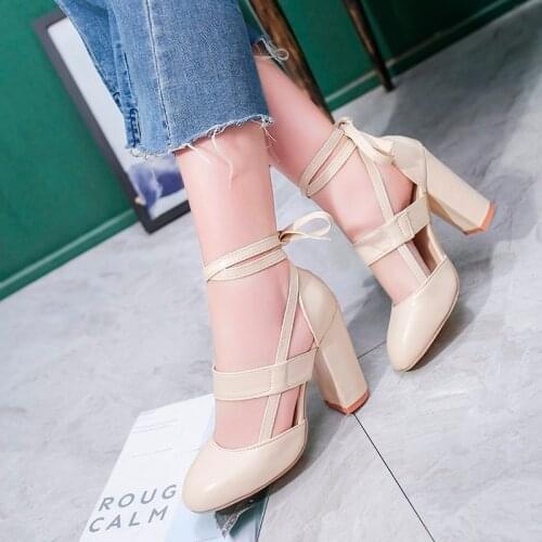 New Style Women Summer Dress Shoes Pumps High Heels Pointed Toe Slip-on Sexy Concise Party Office Style Shoes
