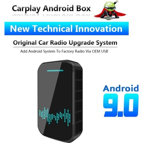 Universal Wireless Carplay box support Android auto 4+32G Ai box Android 9.0 Plug and Play Auto Carplay Box