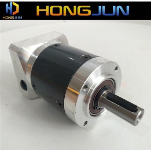High precision PLE60 ratio 40:1 two stage round flange planetary gearbox speed reducer for 200W 400W servo motor