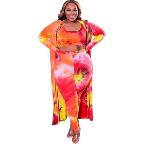 XL-5XL Plus Size 2021 Dashiki Traditional African 3 Piece Set Women Print Bodycon Tops Coat And Pants Sets Africa Clothes