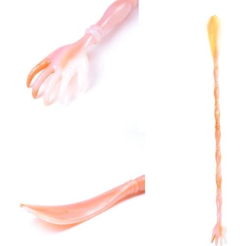 1PCS Multifunctional Long Shoe Horn and Scratching Plastic Stick Lifter Shoehorn 48*3.5*2cm