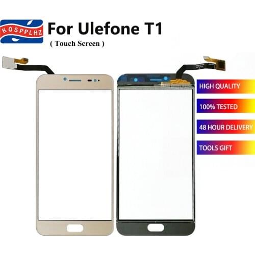 100% Tested New For Ulefone T1 Touch Screen Outer Glass Panel Replacement Good quality repair part Ulefone T1 Touchscreen Glass
