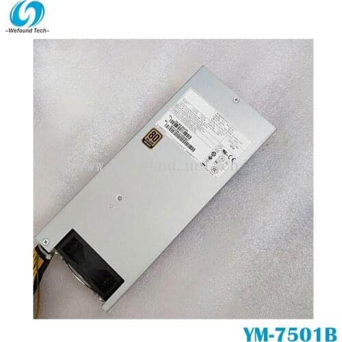 100% working power supply For YM-7501B 500W 2U 80PLUS Fully tested
