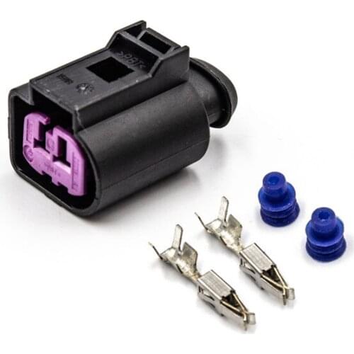 5/10pcs/lot 2 Pin/Way Imported Engine Speaker Sensor Plug Connector For AUDI Q5 Q7 VW Magotan Sagitar CC 1J0 973 772