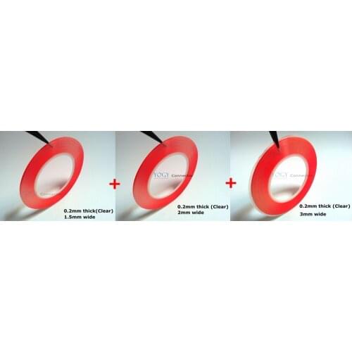 3 Rolls Mixed 1.5mm/2mm/3mm* 3M High Strength Acrylic Two-side Glue Sticker Adhesive Sticker Tape For phone LCD Screen Repair
