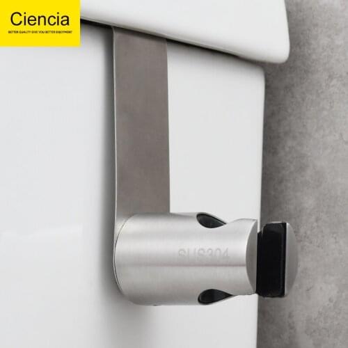 Free Shipping 304 Stainless Steel Brushed Nickel Shattaf Holder Bidet Sprayer Holder Wall Mounted/Hang on Toilet for Washroom