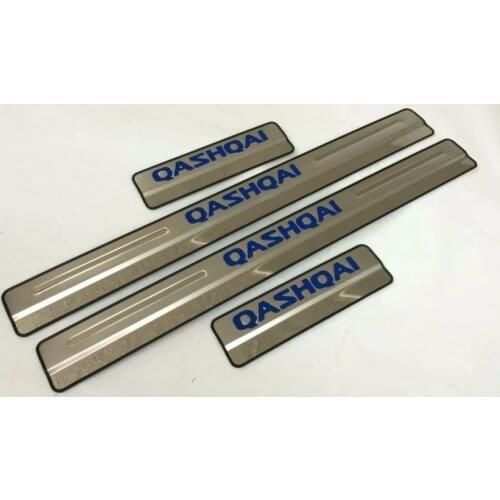 For Nissan Qashqai J11 2014 2015 2016 Car Accessories Door Sill Scuff Plate Stainless Steel Door Sills Pedal Sticker
