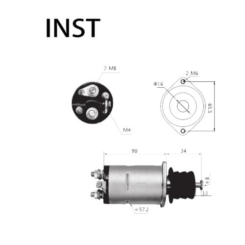 ELECTROMAGNETIC SWTICH SOLENOID FOR 12V 2.2KW 5811510340 0471002970 156 0210004231