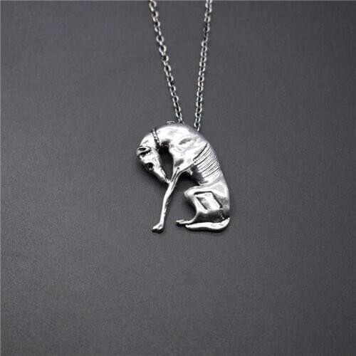 Elfin Trendy Italian Greyhound Necklace Fashion SLOUGHI Jewellery Spanish Grey Hhound Whippet Pendant Necklace Women