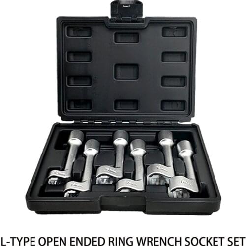 Suitable for BMW Mercedes-Benz Volkswagen Fuel Injection Pipe Socket Wrench L-type Open End Wrench 12/14/16/17/18/19mm
