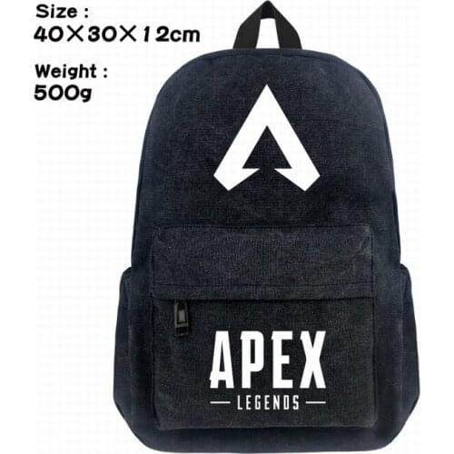 Hot game APEX legends color Printing backpack cartoon canvas Shoulder Bag School Bookbag Fashion Satchel
