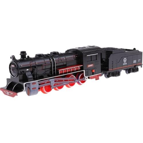Classical Chinese Steam Locomotive Model & Coal Cars Retro Vehicle Hobby
