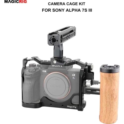MAGICRIG A7SIII Camera Cage with Side Handle Top Handle and HDMI-Compatible Cable Clamp for Sony Alpha 7S III A7S3 Camera