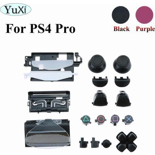 YuXi L1 R1 L2 R2 Trigger Button with Analog Joystick Cap Replacement for Playstation 4 for PS4 Pro Controller JDM-040