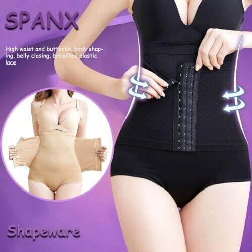 Women Shapewear Underwear Weight Loss Cincher Neoprene Waist Trainer Panties Push Up Hip Tummy Control Panties Slimming Body