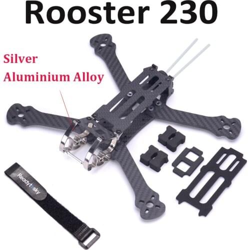 Rooster 230 wheelbase 225 225mm 5" 5 Inch FPV Racing Drone Quadcopter Freestyle Frame with Aluminium Alloy