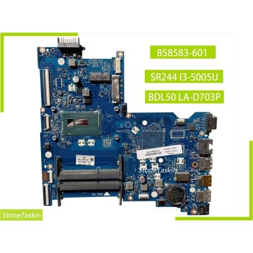 Best Value 858583-601 for HP 15-AC 250 G5 Laptop Motherboard Perfectly BDL50 LA-D703P SR244 I3-5005U DDR3 100% Tested