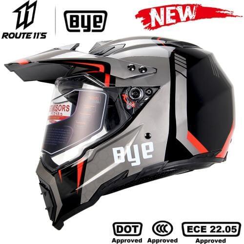 BYE Motorcycle Helmet Motocross Helmet Crash Motorbike Racing Moto Helmet Biker Full Face Helmets ECE DOT Certification