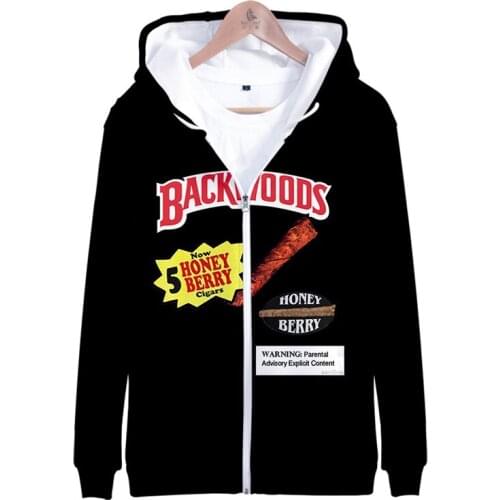 Men Hoodies Backwoods 3D Print Streetwear Fashion Hoodie Men/women Autumn Winter Oversized Hip Hop Sweatshirt Casual Male Coats