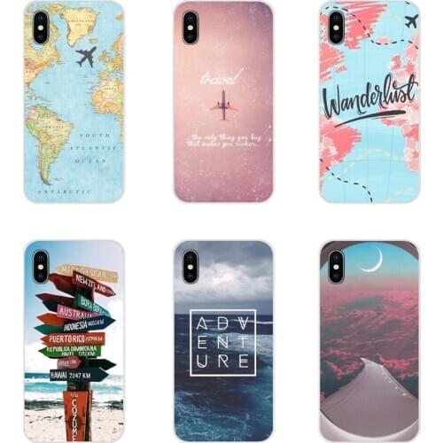 Soft Cases For Xiaomi Mi4 Mi5 Mi5S Mi6 Mi A1 A2 5X 6X 8 9 Lite SE Pro Mi Max Mix 2 3 2S Travel Does the Heart Traveling Worldmap