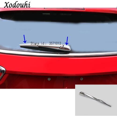 For Jeep Compass 2017 2018 2019 2020 Car Styling Windscreen Trim ABS Stick Rear Glass Wiper Nozzle Cover Tail Window Frame Part