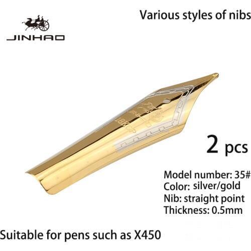 X450 Fountain pen nib 0.38mm 0.5mm jinhao 599a nibs types ink pen nib in fountain pens 750 911 A variety of models can choose