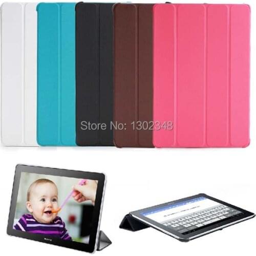 Slim Flip Stand PU Leather Cover Funda Case Protector Shell Skin Capa For Huawei MediaPad 10 FHD/10Link S10-101/201 +Film +Pen