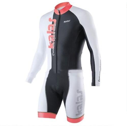 Kalas professional team bike triathlon long-sleeved DRESS suit ropa ciclismo hombre outdoor cycling MTB swimming running tights