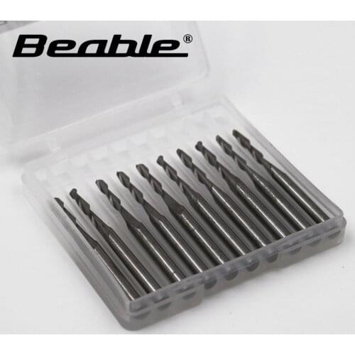 Beable carbide end mills R1*3.175*8*38.5mm 2 Flute cutter milling tools Carbide spiral cutter drill mil Used for PCB densit