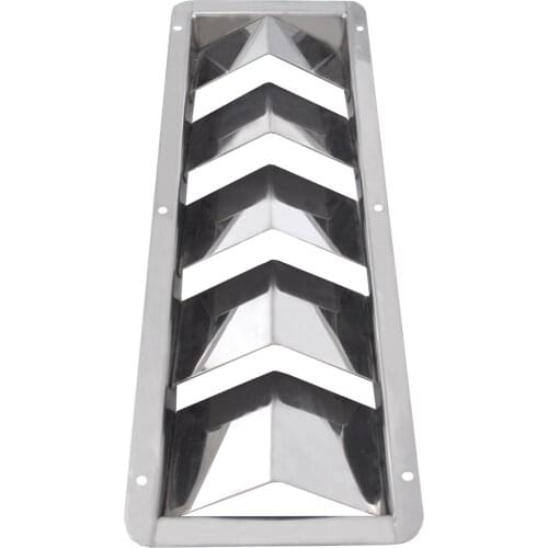 316 Stainless Steel Boat Louver Vent 12-7/8" x 4-3/8" Marine Yacht 5 Slots