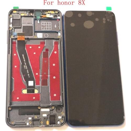 For Huawei Honor 8X JSN-L21 JSN-L42 JSN-L22 Lcd Screen Display+Touch Glass Digitizer Frame Full Assembly Repair honor8x Parts