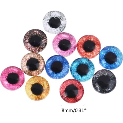 10 Pair Glass Doll Eyes DIY Crafts Eyeballs for Dinosaur Animals Eye Accessories Jewelry Making 8/12/18mm