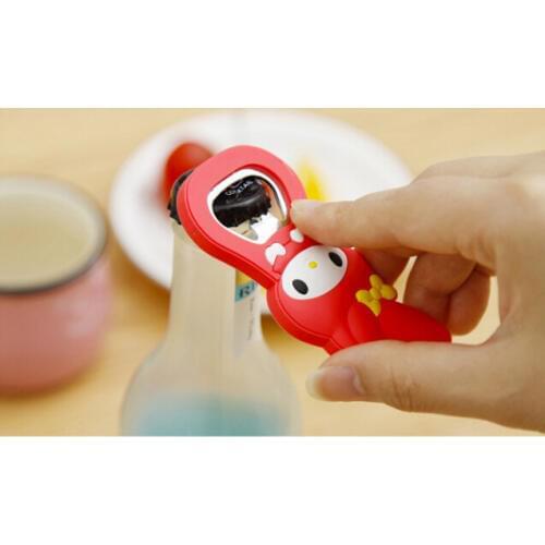 2PCS/LOT Cute cartoon silicone multifunction beer opener with magnetic refrigerator opener hot selling KB 1358