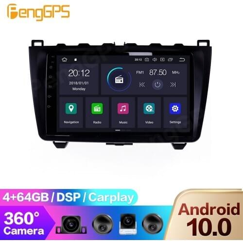 360 Panorama Camera for Mazda 6 2008-2012 Radio DVD Player Android Multimedia GPS Navigation Car Stereo Touchscreen Carplay USB