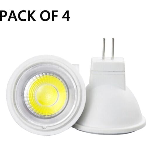 4PCS DC 12V MR11 Led Bulb 3W MR11 GU4 LED Bulb Halogen Replacement Spotlight Landscape Recessed Track Light GU4 G4 Base Lamp