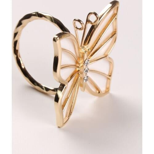 4PCS/Metal creative butterfly napkin ring table top decoration decoration for family gathering western food business reception