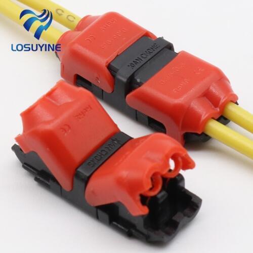5pcs 2p Spring Connector wire with no welding no screws Quick Connector cable clamp Terminal Block 2 Way Easy Fit for led strip