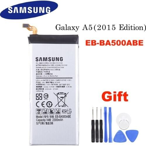 Original Samsung battery for Samsung Galaxy A5(2015 edition) A500 SM-A500F A500F A500K SM-A500FU A5000 A5009 EB-BA500ABE 2300mAh