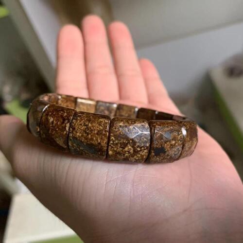 Bronzite stone beads bracelet natural gem stone jewelry bangle DIY jewelry for woman for man wholesale