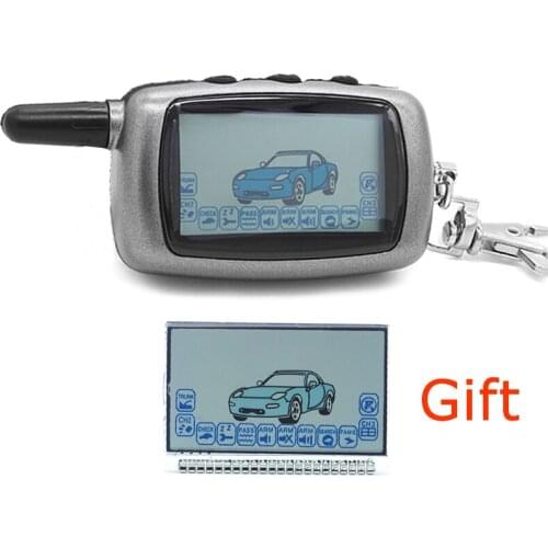Twage A6 LCD Remote Controller Keychain +A6 Lcd Display for StarLine A6 Vehicle Security Two Way Car Alarm Keychain