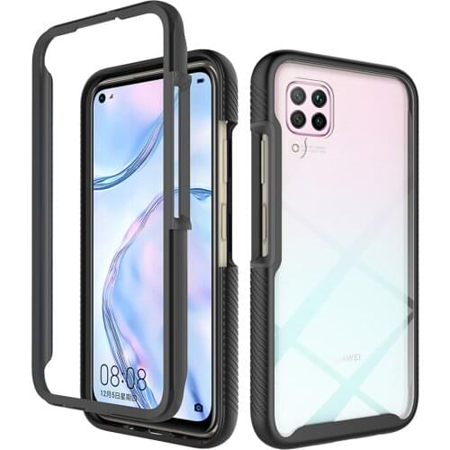 360 Armor Phone Case For Huawei Honor 20 9X Nova 5T P Smart Z 2020 P30 P40 Lite 4G E Y6 Y7 Y7P Y9 Prime 2019 2 IN 1 Bumper Cover