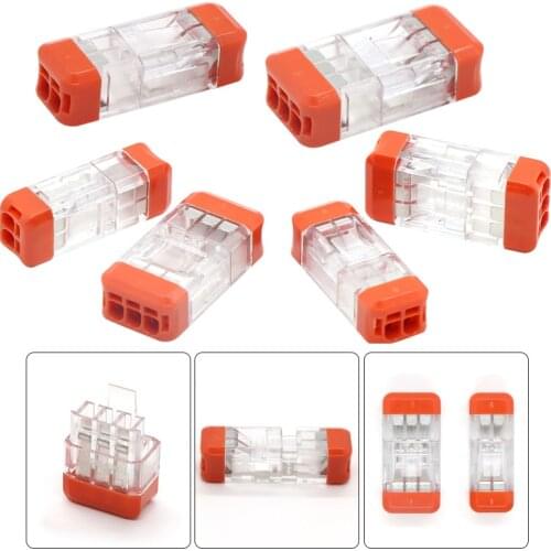 2/3pin Docking Mini Quick Wire Connector Universal Compact Electrical led light Connectors Push-in Butt Conductor Terminal Block
