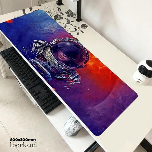 Sci Fi Astronaut padmouse 900x400x4mm gaming mousepad game esports mouse pad gamer computer desk Popular mat notbook mousemat pc