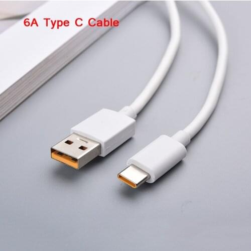 66W USB C Cable Super VOOC Fast Charging Charger Data Line For Realme 5 6 X50 X3 X5 X7 Pro X50m X50t V15 C3 OPPO Find X2 X3 A93