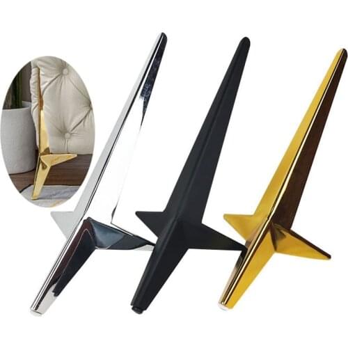 45cm Furniture Legs Gold Metal Heavy Duty support leg Bracket for table Sofa cabinet Chair feet corner Protector Furniture Parts