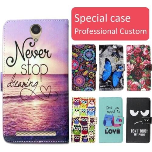 Fashion cartoon printed flip wallet leather case for DEXP Ixion ES950 Hipe with Card Slot phone bag book case,free gift