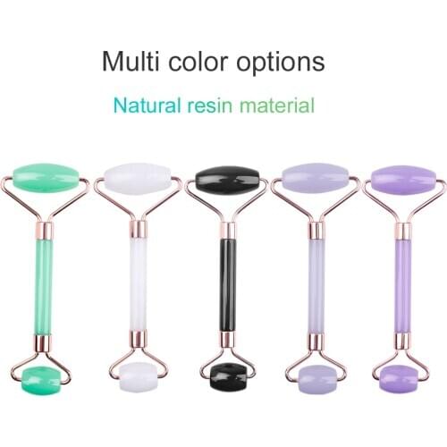 Natural Resin Guasha Roller Facial Board Massager Face Slimming Body Relax Gua Sha Massager Acupuncture Scraper Plate