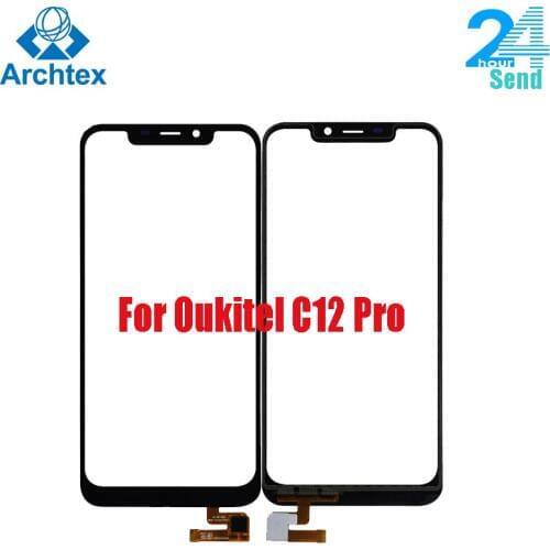 For Original Oukitel C12 Pro Touch Screen Panel Glass Lens Digitizer Sensor for Oukitel C12 Pro Touch TP +Tools 100% Test Stock