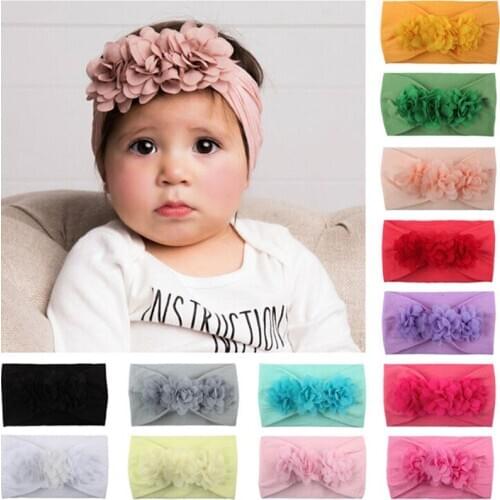 Newborn Baby Girl Headband Toddler Kids Flower Headband Princess Party Hairband Accessories Headwear Headband