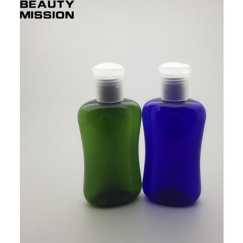 200ML empty Disc top cap plastic bottles containers for traveling ,empty plastic liquid PET bottles for cosmetics BEAUTY MISSION